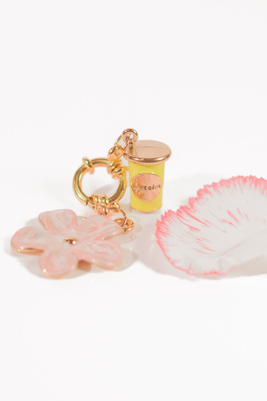 Lipstick holder + matcha mirror charms