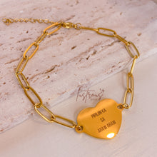 Load image into Gallery viewer, Heart Secret Message Bracelet
