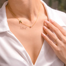 Load image into Gallery viewer, Sideway Initial Necklace
