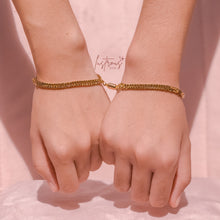 Load image into Gallery viewer, Distance Bracelet [Handstamp Initial, PAIR]
