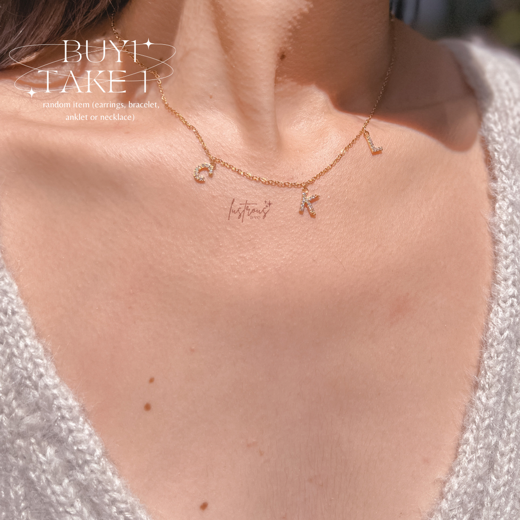 Sparkly Name Necklace [pls leave a note for your name/chain
