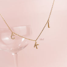 Load image into Gallery viewer, Sparkly Name Necklace [pls leave a note for your name/chain
